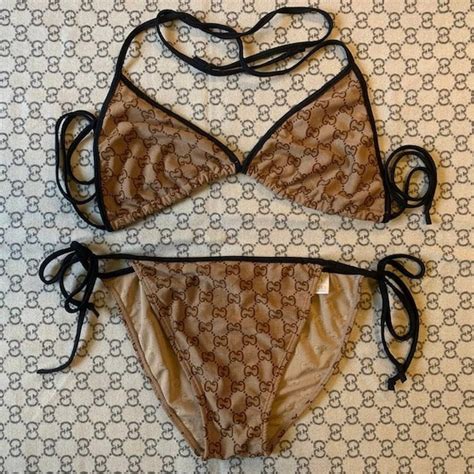 gucci swimsuit one shoulder|gucci bikini etsy.